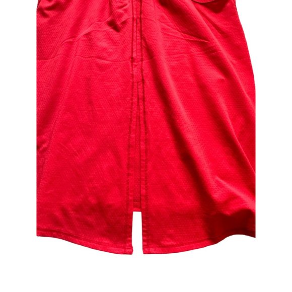 LUCKY IN LOVE Red Split Back Tank Top Sz M NEW - Picture 4 of 5